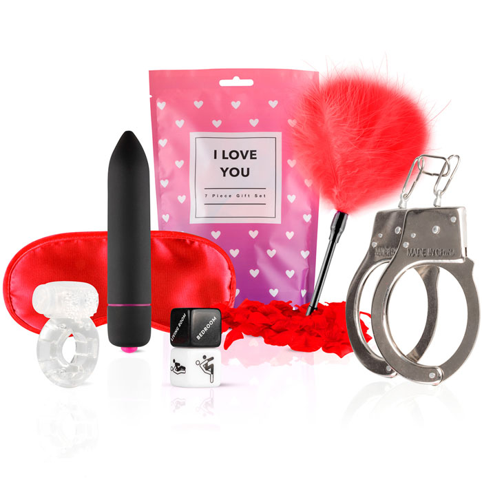 Sekslelude komplekt I Love You 7-osaline