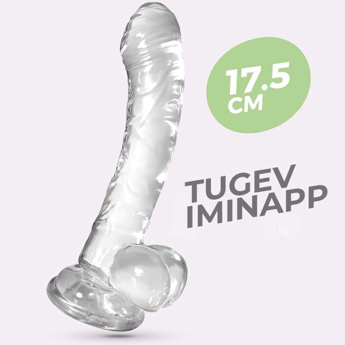 CRUSHIOUS Hudini Jelly läbipaistev dildo 17 cm