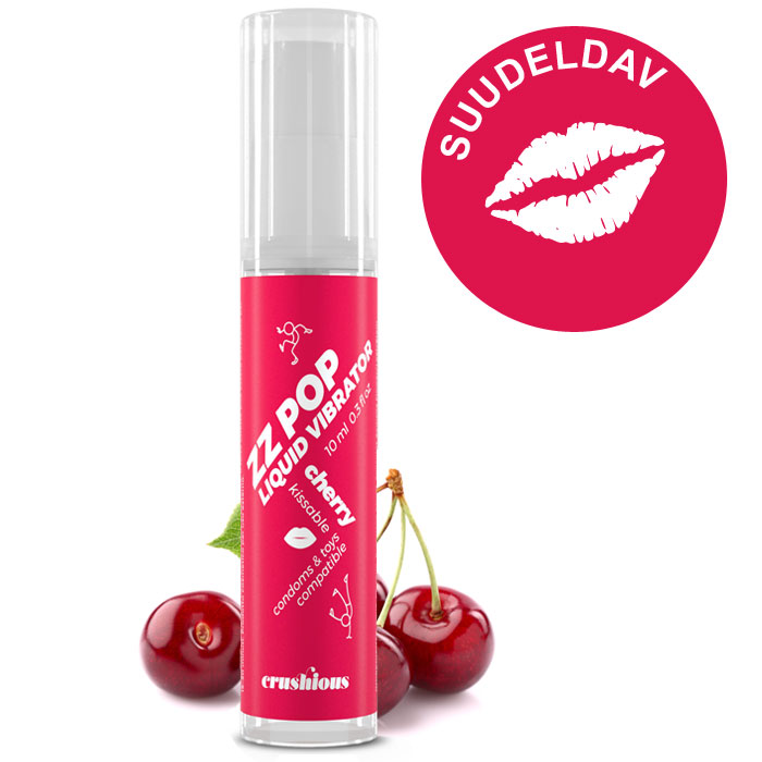 CRUSHIOUS ZZ Pop vedel vibraator (kirss) 10 ml