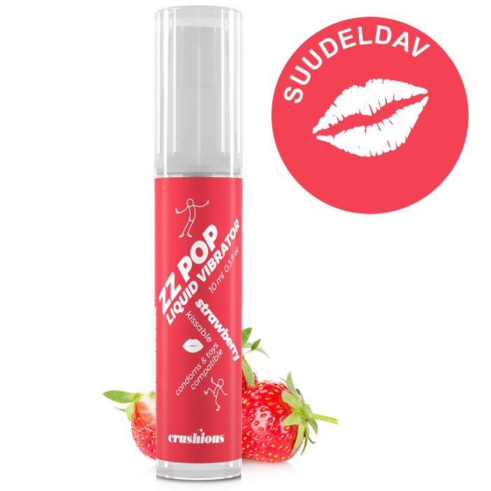 CRUSHIOUS ZZ Pop vedel vibraator (maasikas) 10 ml