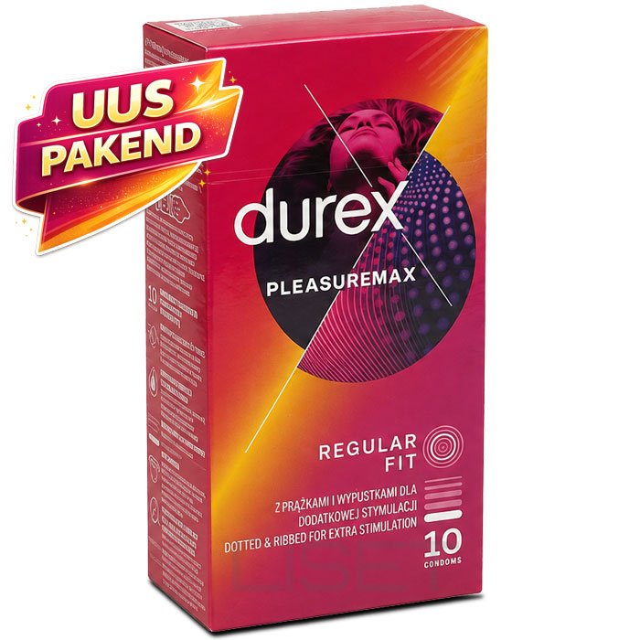 DUREX Pleasuremax ribide ja täppidega kondoomid 10 tk