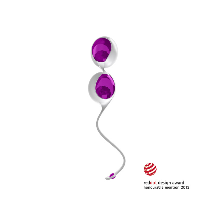 Tupekuulid OVO L1 valge-violetne