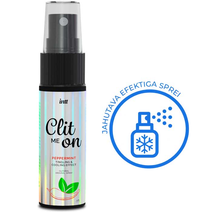 INTT Clit Me On Peppermint vedel vibraator piparmündi maitsega 12 ml