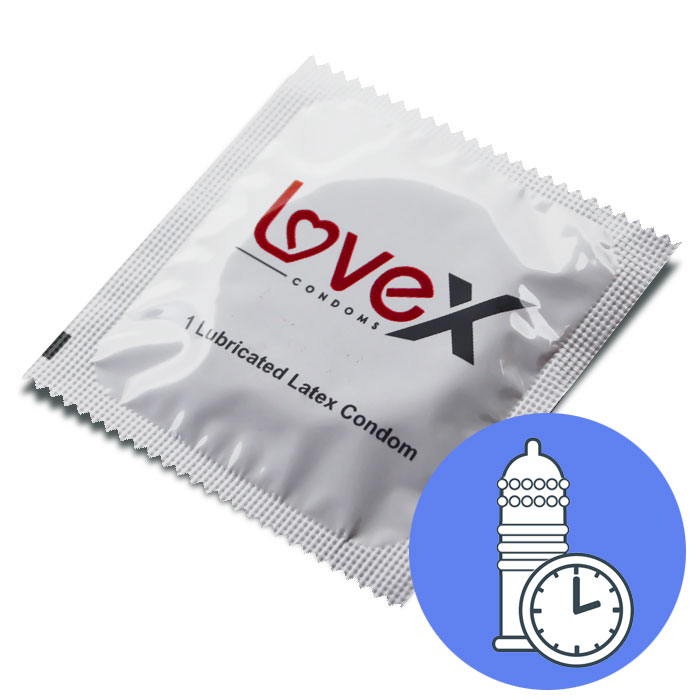 LOVEx Delay 3-ühes kondoom 1tk