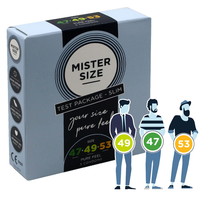 Mister Size 47-49-53 3 kondoomi