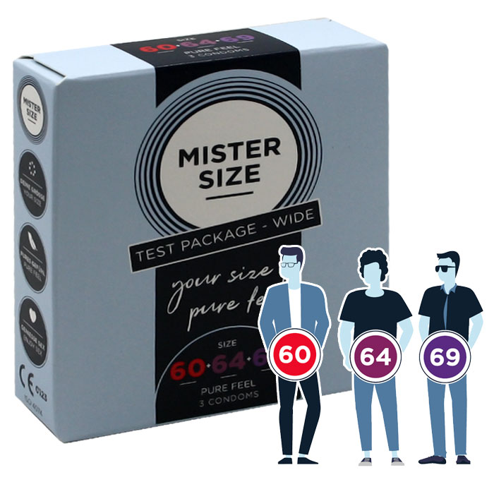 MISTER SIZE 60-64-69 suurte kondoomide komplekt 3 tk