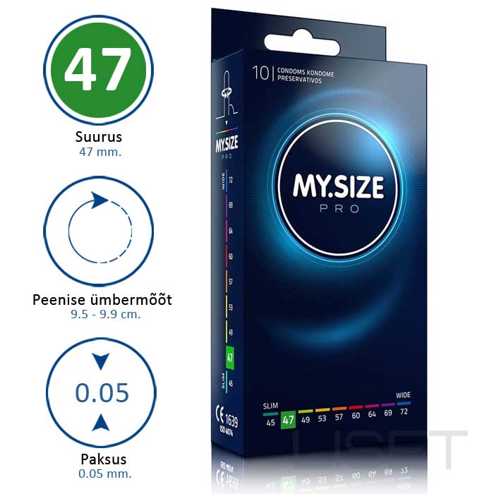 MY SIZE PRO 47 kondoomid 10 tk