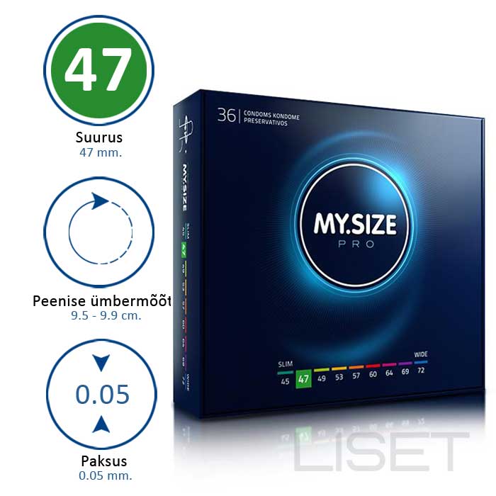 MY SIZE PRO 47 kondoomid 36 tk