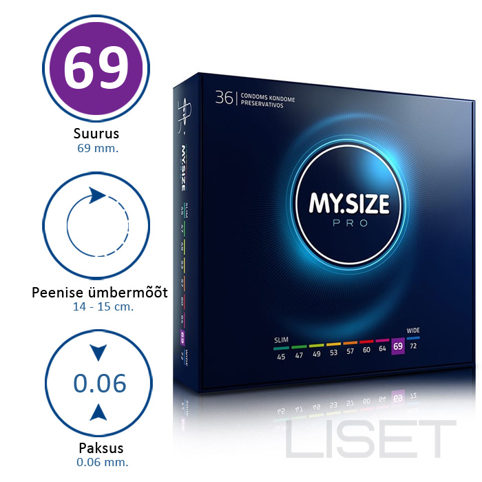MY SIZE PRO 69 kondoomid 36 tk