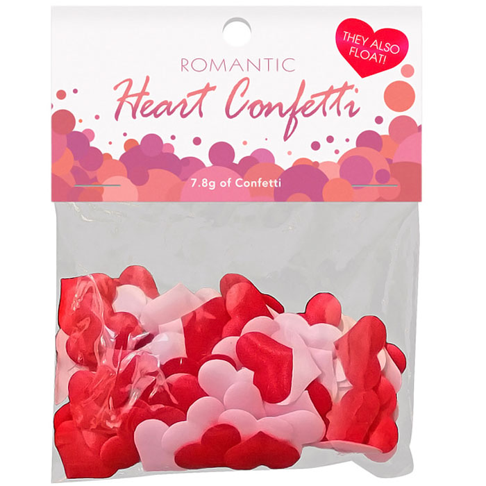 Romantiline konfetti südamekestega