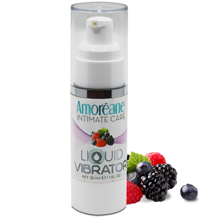 Vedel vibraator Amoreane MED (punased marjad) 30 ml
