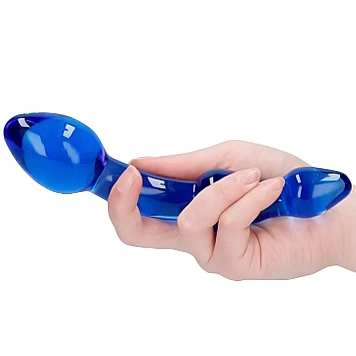 Klaasist dildo Chrystalino Superior sinine - foto 5