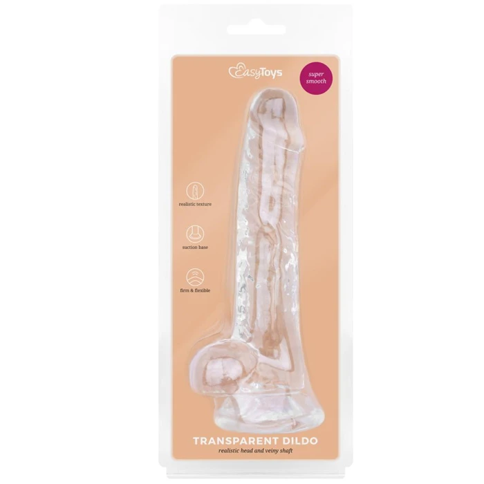 EasyToys Jelly Dildo pehme painduv ja sile realistlik dildo 19 cm - foto 9