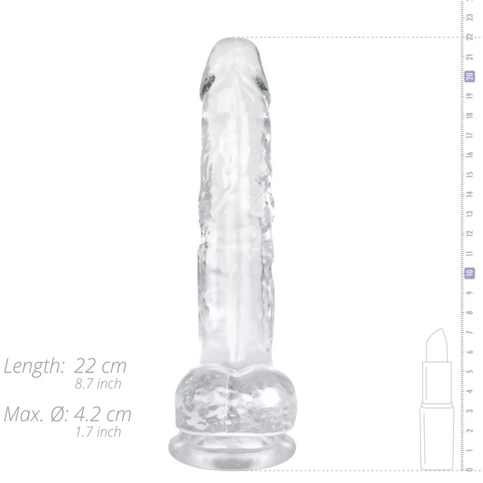 EasyToys Jelly Dildo pehme painduv ja sile realistlik dildo 22 cm - foto 8