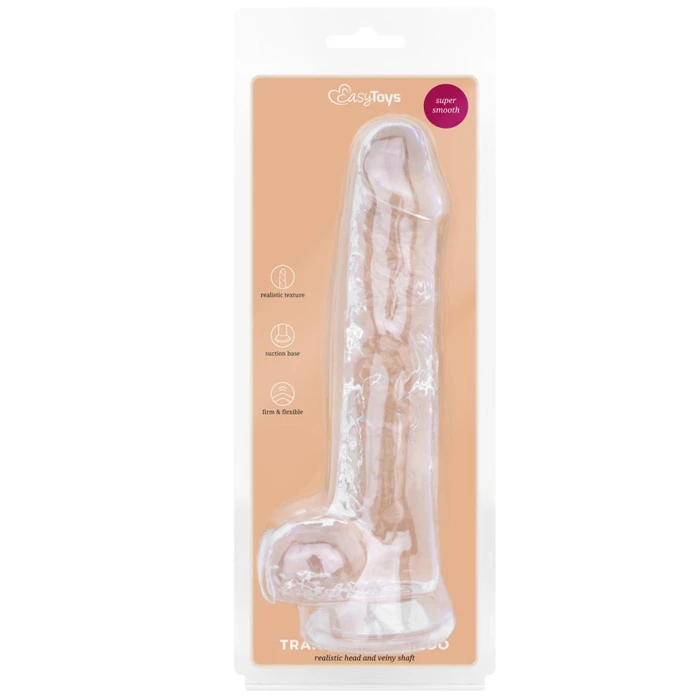 EasyToys Jelly Dildo pehme painduv ja sile realistlik dildo 22 cm - foto 9