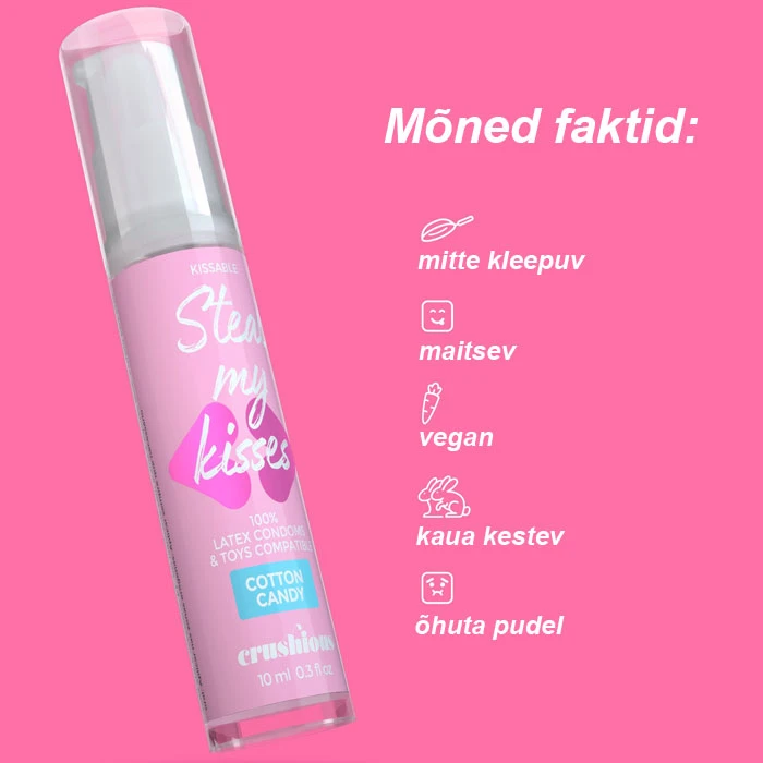 CRUSHIOUS Steal My Kisses Cotton Candy (oraalseksi geel) 10 ml - foto 4